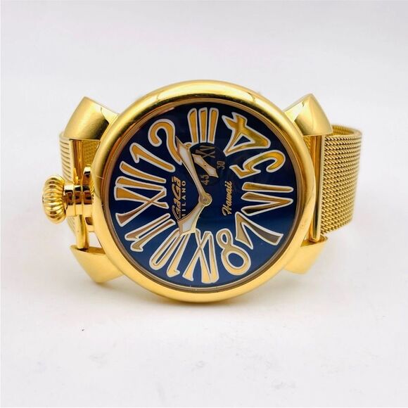 GaGa MILANO Manuale 46 Hawaii Limited Quartz Watch Rare Box & Papers - Picture 8 of 16